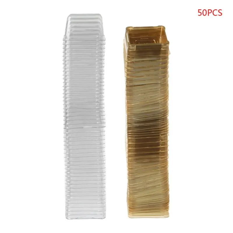 50 Pcs Mini Square Moon Cake Container Wedding Party Favor Boxes 50g Mooncake