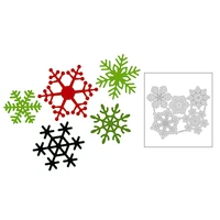 2020 new christmas white snowflake embossing decoration metal cutting dies for scrapbooking greeting card paper making no stamps
