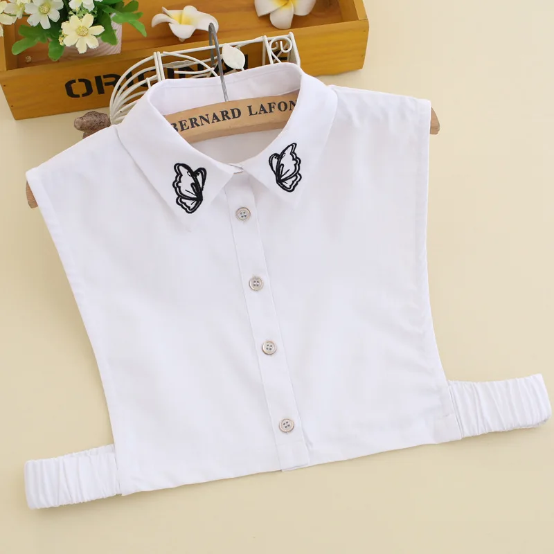 

Women Shirt Fake Collar Sweater Blouse Detachable Collars Lapel Turn Down False Collars Neckwear Female Removable Shirt Decor