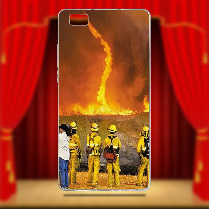 Soft TPU Mobile Phone Accessories for Huawei P8 P9 P10 Mate 10 Pro Y5 Y6 Y3 II Y7 Honor 6X 7X 9 Lite Emt Fireman Fire Rescue | Мобильные