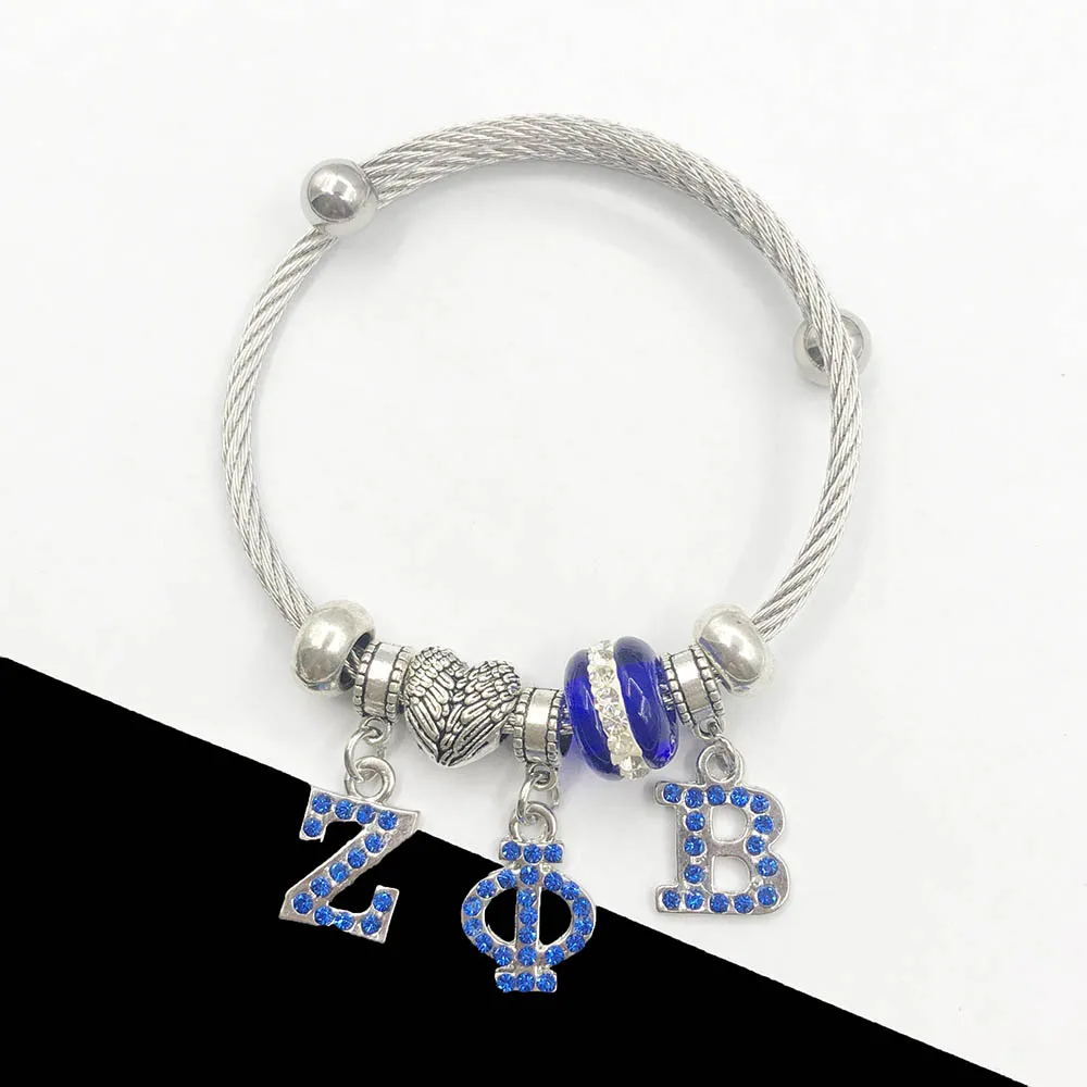 Новинка ручная работа синие европейские бусины яркость ZPB регулируемые браслеты
