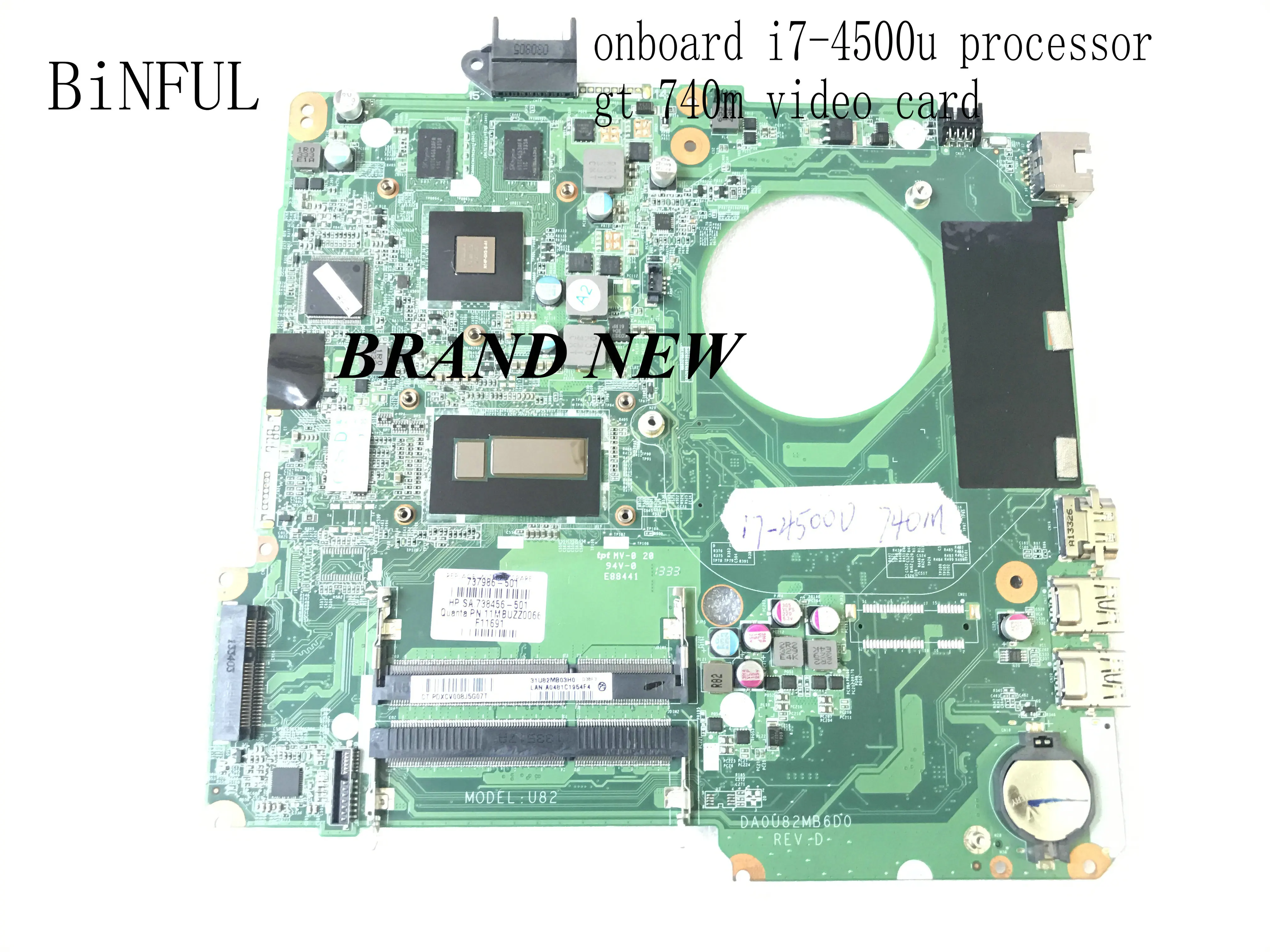 Новая материнская плата DA0U83MB6D0 / для ноутбука HP PAVILION 15 N|Материнские платы| |