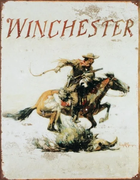 

Winchester Tin Sign Metal Tin Signs License Plate Covers Frame