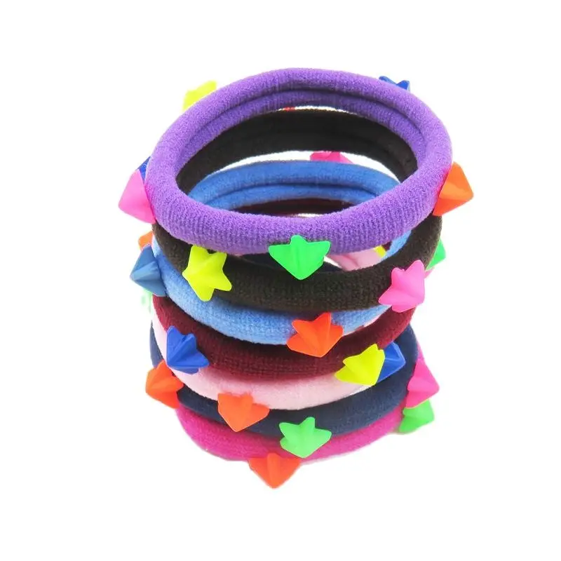 1 шт. цветные эластичные резинки для волос со звездами девочек богемная повязка