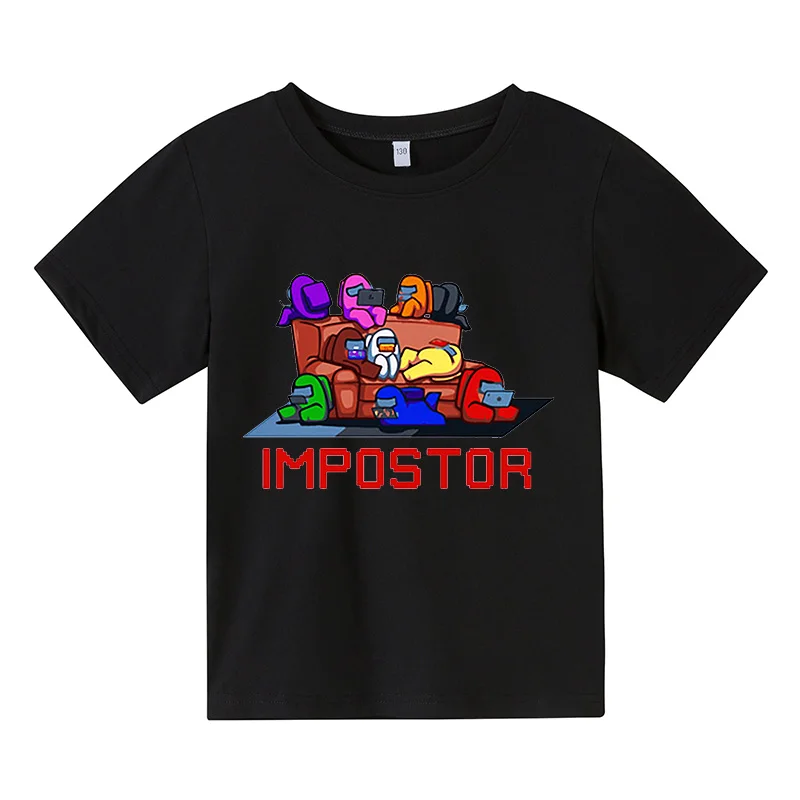 

High quality children's round neck T-shirt summer boys and girls print 100% cotton children's tops kids T-shirt clothes kids clo