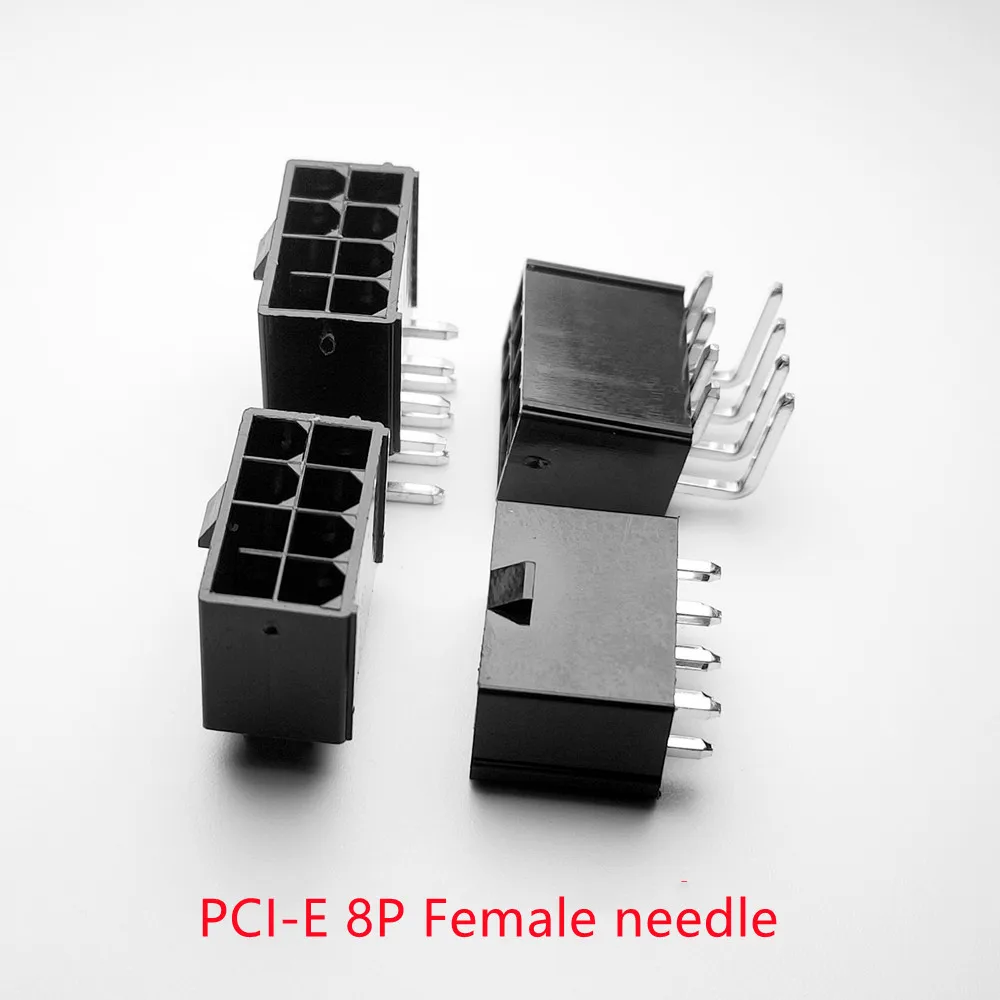 

5559 4.2mm black 8P 8PIN female socket Straight/Curved needle for PC computer ATX graphics card GPU PCI-E PCIe Power connectors