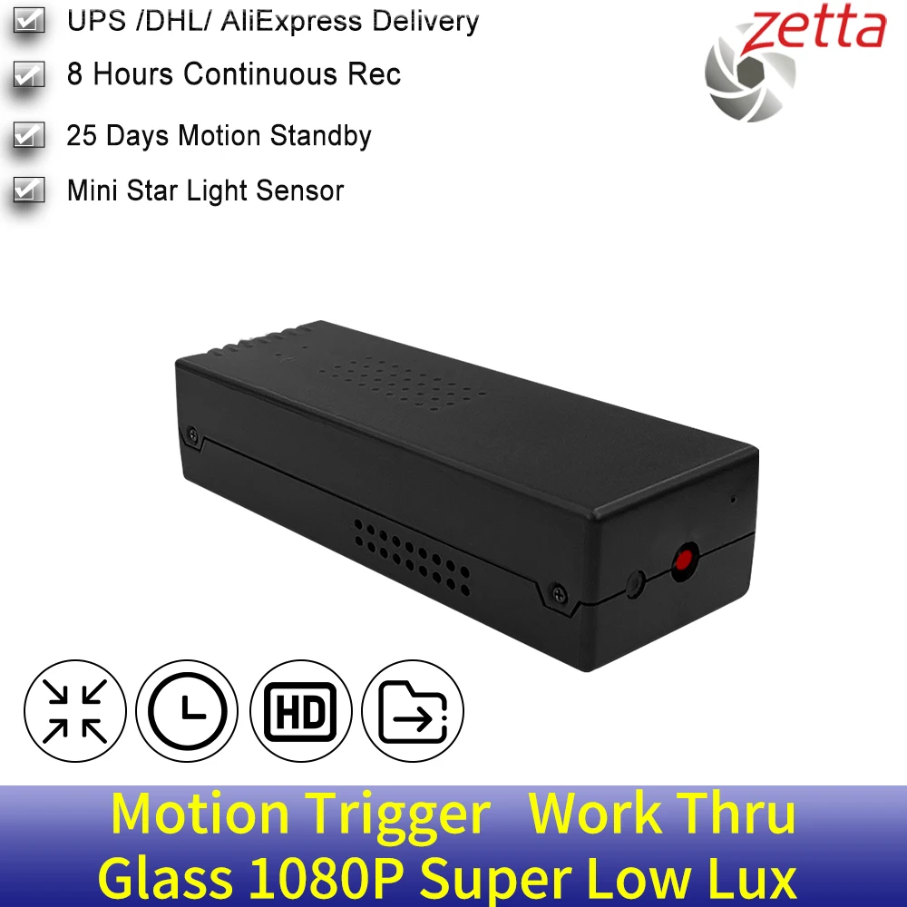 

Zetta Z86 FHD Ultra-low Illumination Video Recorder Mini IP Camera 1080P 2MP X-Box Wifi Cam 2400mAh Battery CCTV DVR 8 Hours