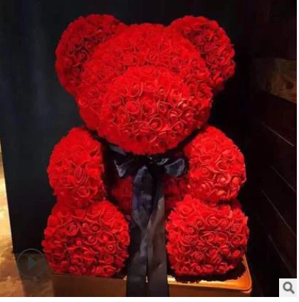 25 см сделай сам Тедди роза медведь цветок День святого Валентина для подруги