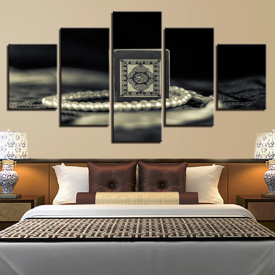 Картина на холсте с HD-печатью для гостиной Декор 5 шт. изображения ислама
