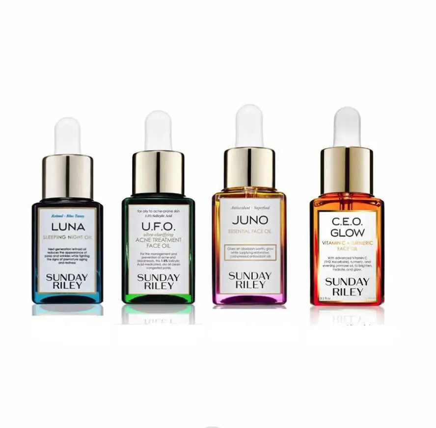 

Drop Ship EPACK New Face Oil Skin Care Sunday Luna & UFO & Juno & Ceo 0.5oz. 15ml High quality