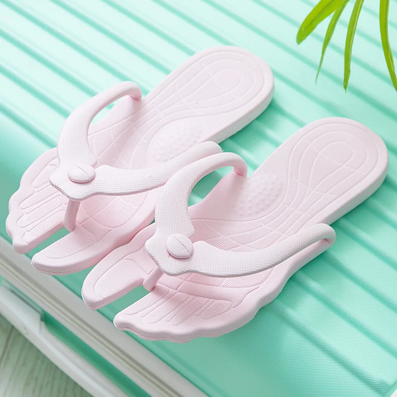 Шлепанцы женские складные мягкие домашние тапки для ванной комнаты пар сандалии