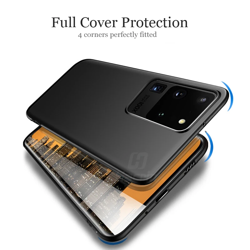 Чехол для samsung Galaxy S20 Ультра мягкий ТПУ ультра тонкий матовый чехол + S 20 Plus Полный