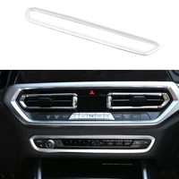 car panel center control volume button frame cover trim for bmw 3 series g20 g28 325i 330d 335 2019 2020 abs silver lhd