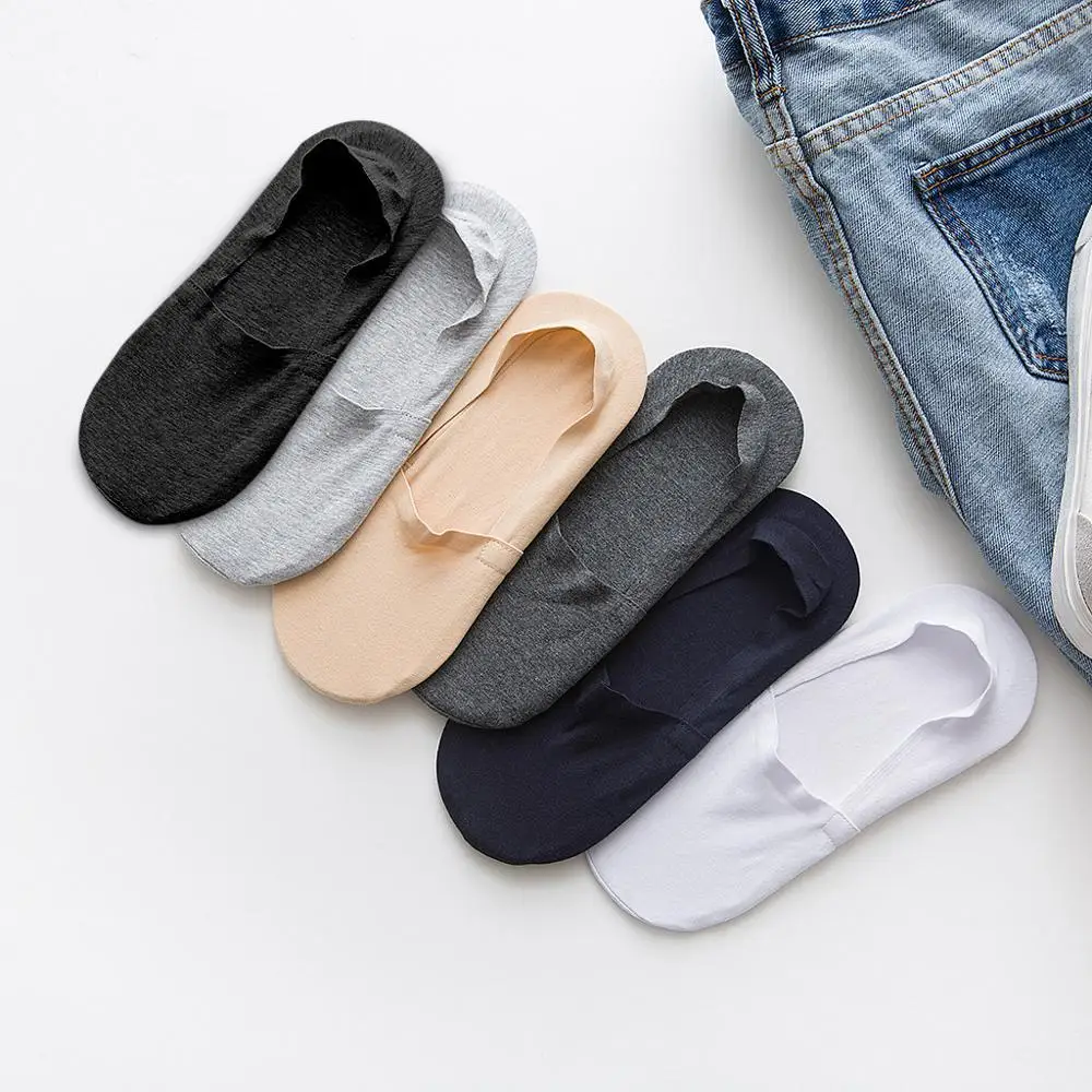 10 пар в комплекте Модные мужские Нескользящие невидимые носки с низким вырезом