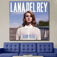 canvas posters prints lanaor del rey born to die album cover wall art painting decorative picture modern living room home decor
