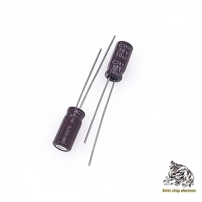 

200pcs / lot electrolytic capacitor 50v10uf 5 * 11 capacitor high frequency long life 5x11