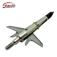 compound bow broadheads silver 100grain 1 75 cut expandable blades for compound bow hunting