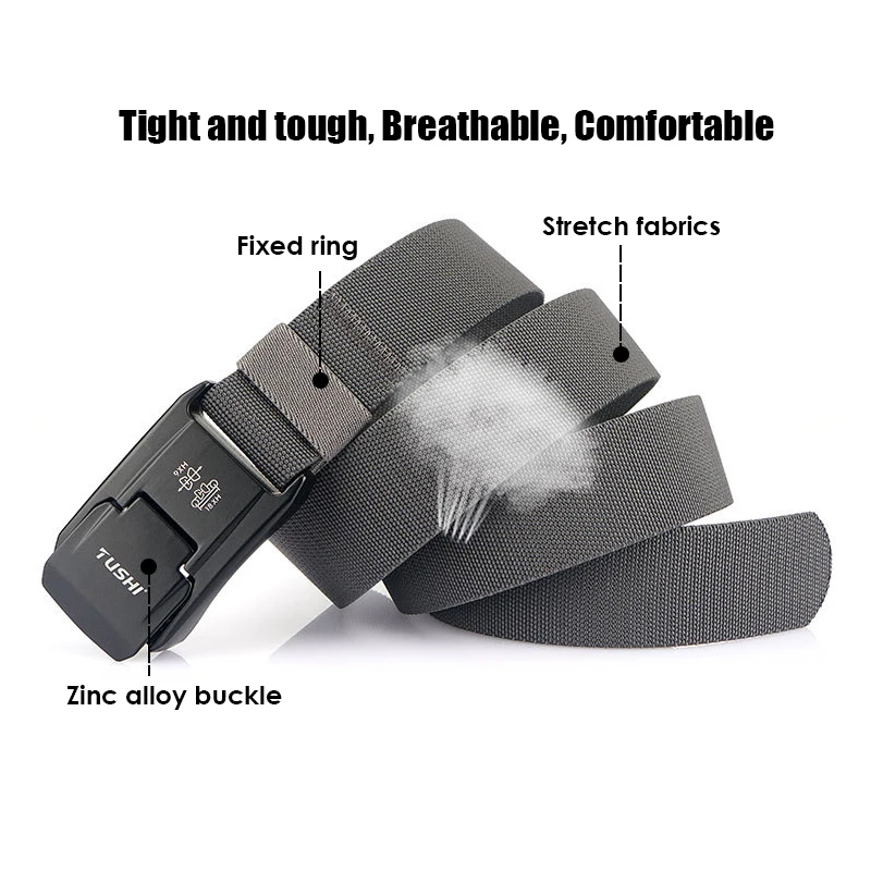 Официальный подлинный эластичный пояс HSSEE мужской жесткий нейлон с пряжкой из