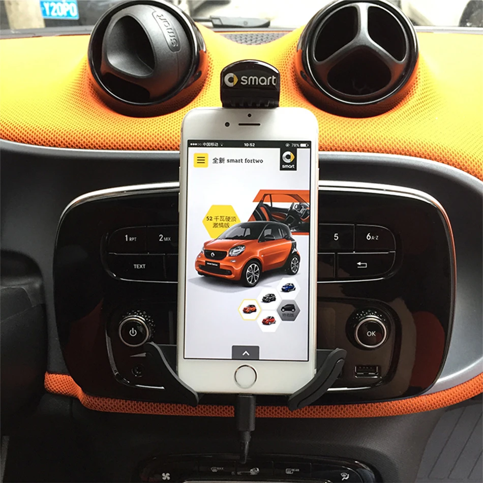 Автомобильный мобильный телефон Smart 453 Fortwo Forfour держатель на вентиляционное