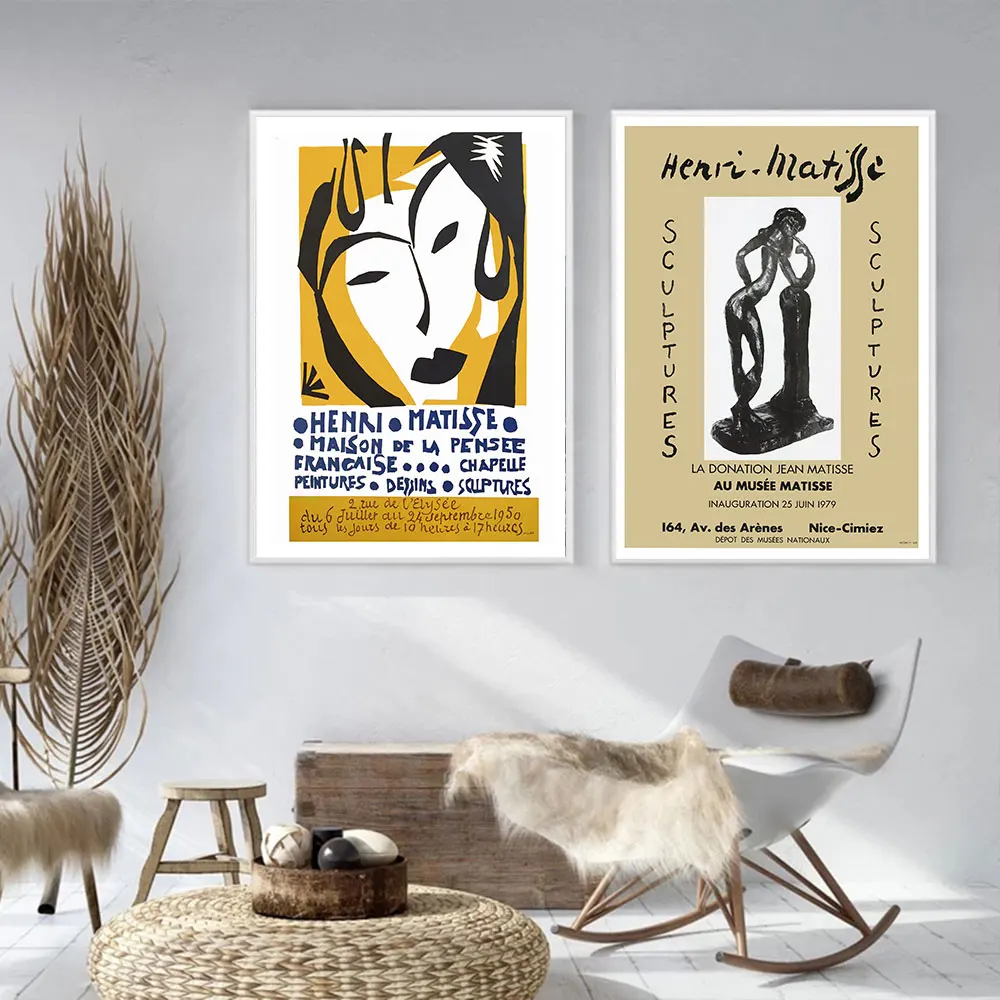 

Henri Matisse Vintage Poster Abstract Woman Art Print Mid Century Canvas Painting Modern Wall Picture For Living Room Home Decor