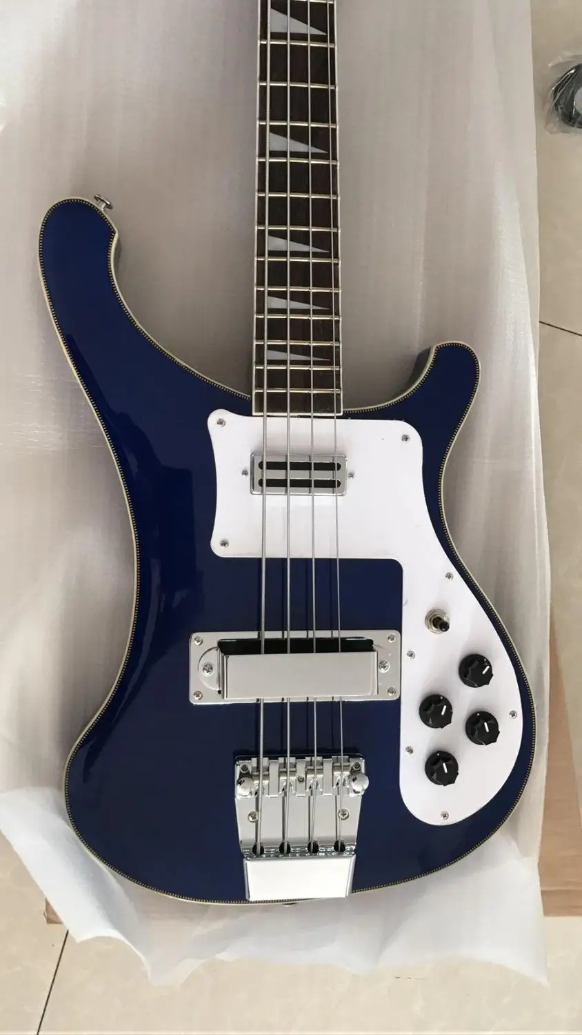 Бесплатная доставка 4003 Электрический слитный бас шея через шею тело с фиксацией