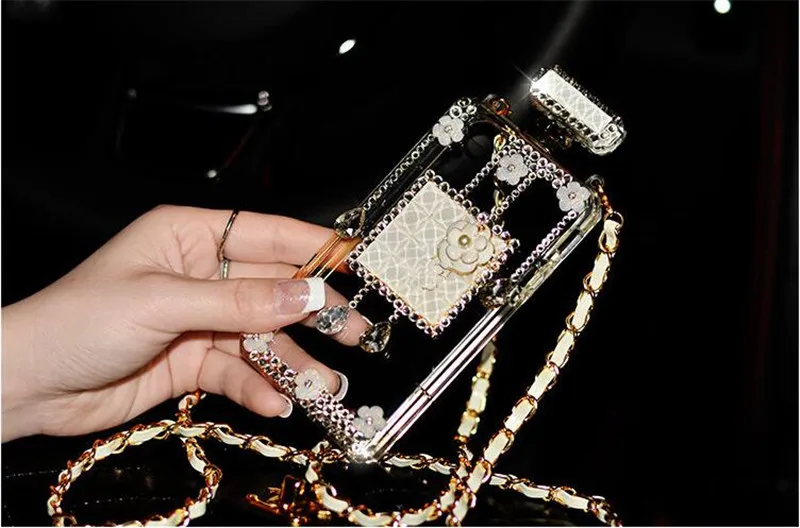 Роскошный блестящий Блестящий Алмазный флакон для духов DIY горный хрусталь чехол