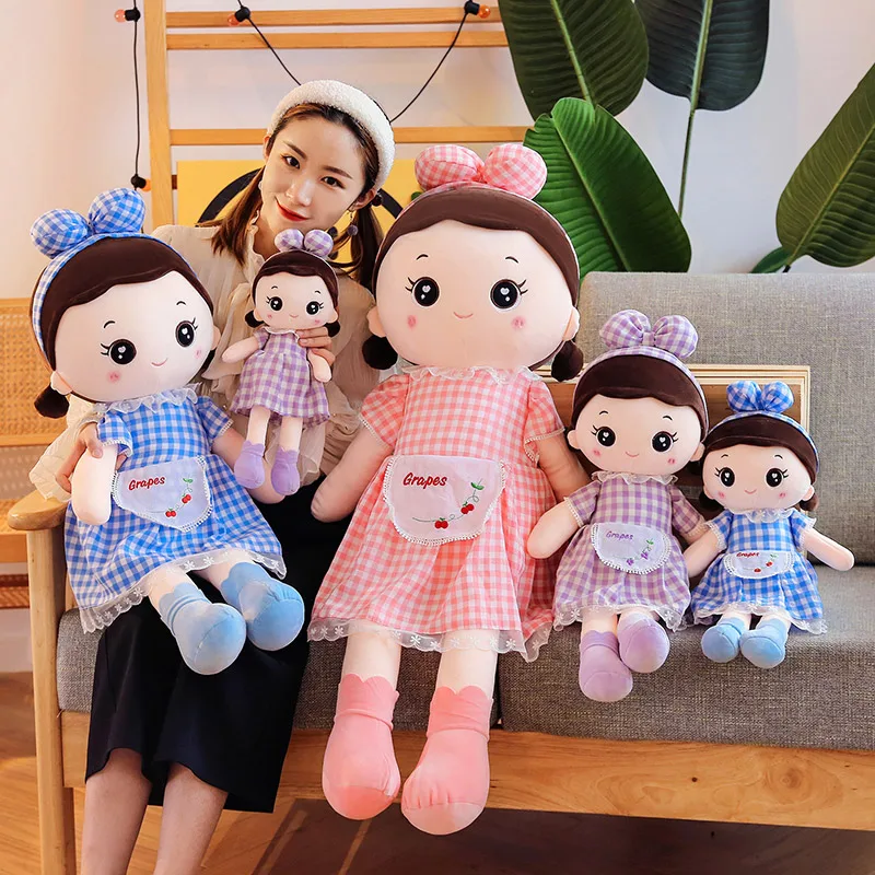 

Новинка 2022, милый фартук, кукла для девочки, мягкие плюшевые игрушки из хлопка, могут быть доставлены в качестве подарка на день рождения для...