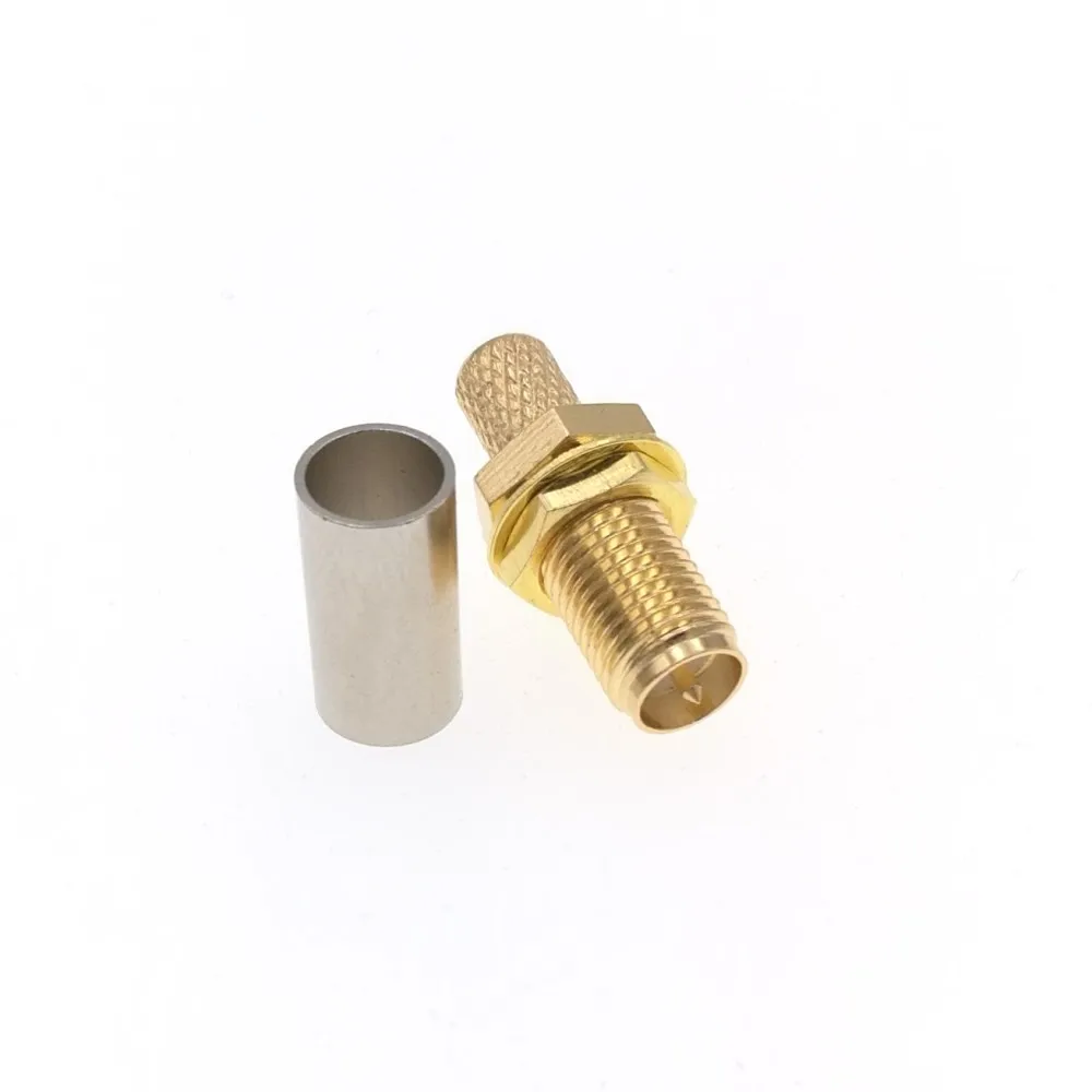 RP SMA мама гайка перегородка для RG58 LMR195 RG400 RG142 RF соединитель|connector pitch|connector boardconnector