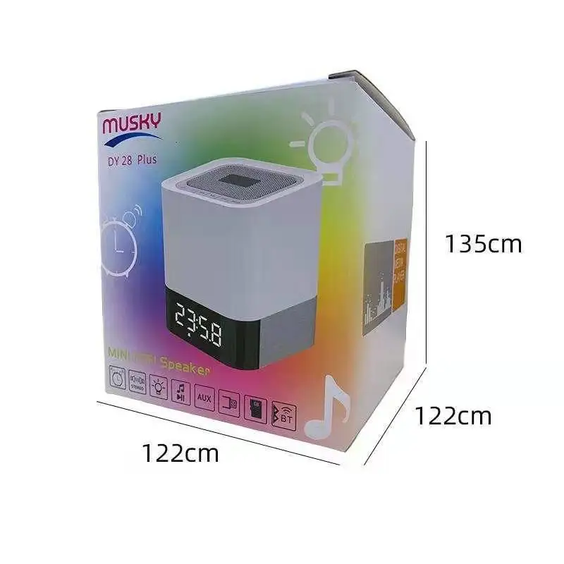Portable Colorful USB Speakers LED Lamp Speaker Bluetooth Outdoor Music Player Mini 4000mAh Big Power Stereo Subwoofer | Электроника