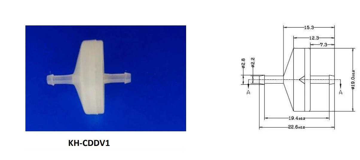 PVDF пластиковый обратный клапан обратные клапаны 3/1" до 3/8" 100 шт DGOzone