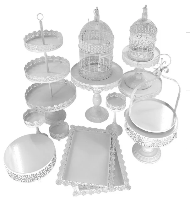 Набор подставок для торта 14 шт./компл. в виде птичьей клетки|Украшения своими