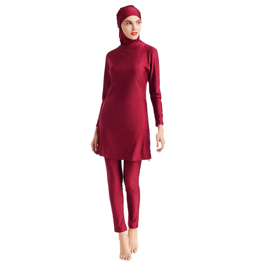 Мусульманская женская одежда купальный костюм Burkini с полным покрытием пляжная