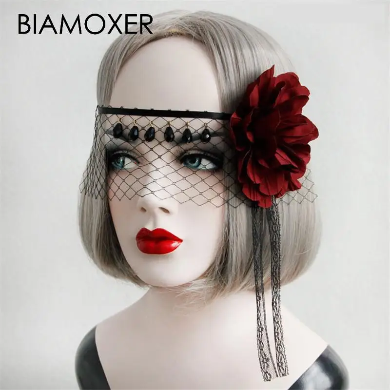 Кружевная маска для косплея с кристаллами новая смерти изысканный Венецианский