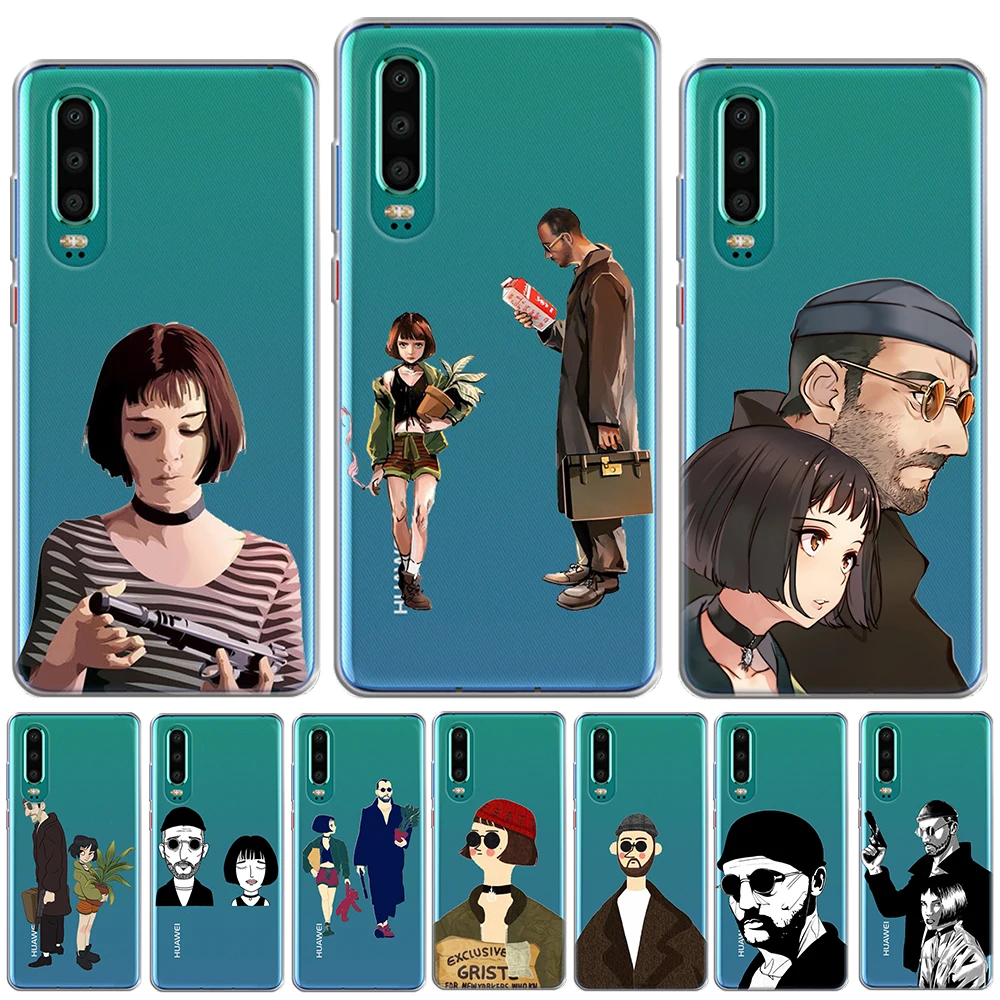 Movie Leon And Mathilda Silicone Phone Case For Huawei P30 Lite Pro P10 P20 2019 P8 2017 Nova 3i 3 Y9 2018 | Мобильные телефоны и