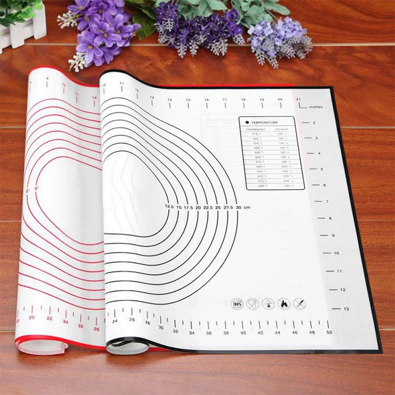 Kitchen Tools Silicone Baking Sheet Pad Rolling Dough Pastry Cakes Bakeware Liner Mat Oven Pasta Pizza Cooking Accessories | Дом и сад
