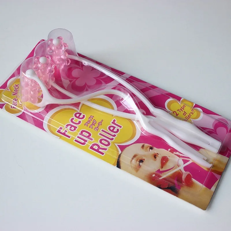 2 в 1 форме цветка роликовый массажер против морщин лица шеи Массаж для похудения