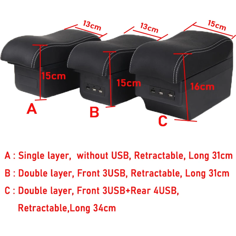 Купить Подлокотник Mutips для Kia Rio 3 K2, аксессуары, подлокотник для автомобиля, подлокотник для центральной консоли, украшение интерьера USB, органайзер...