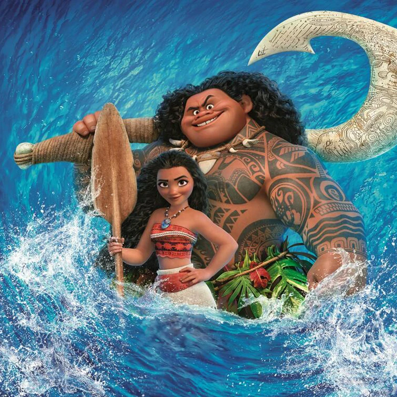 Принцесса Моана Ожерелье косплей подвески синий камень ожерелье Moana для девушек