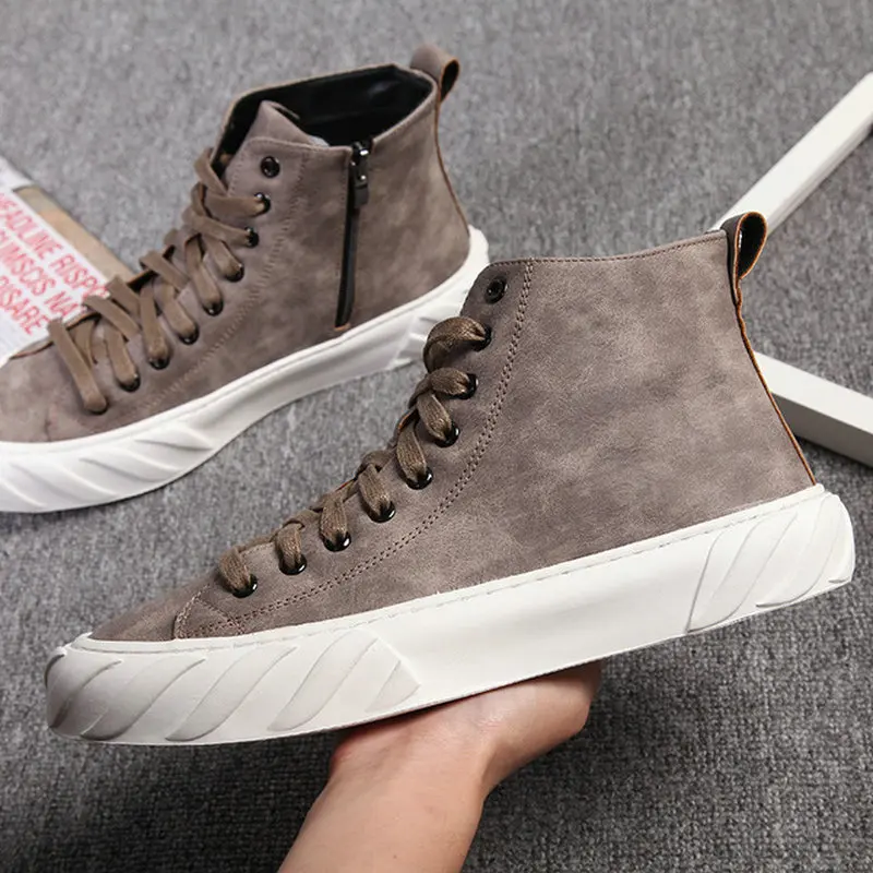 Мужская удобная повседневная обувь в стиле хип-хоп черного цвета Новинка Модная