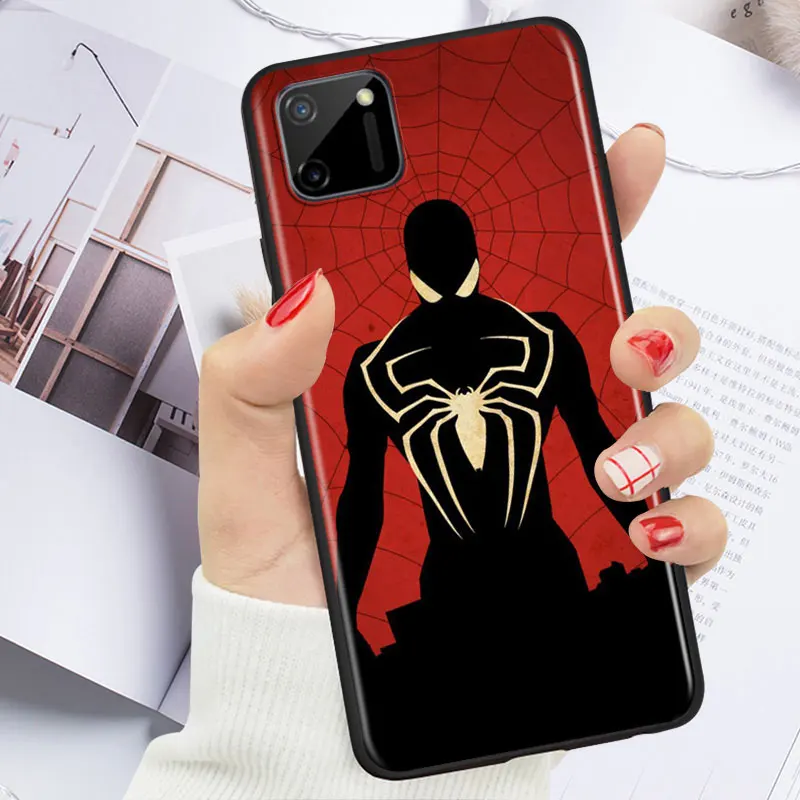 Marvel Человек-паук для Realme Q2i Q2 V15 V5 V3 XT X50 X7 X3 X2 C21 C17 C15 C11 C3 C2 Pro | Мобильные телефоны и