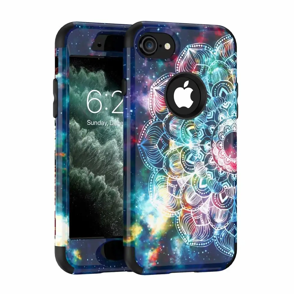 iPhone 7 8 Чехол для телефона с узором для iPhone 11 Pro X Xr Xs Max 8 7 Plus силиконовый чехол жесткий чехол для samsung Galaxy Note 10 10+ 9 8 S10 Plus - Цвет: iPhone 7 8