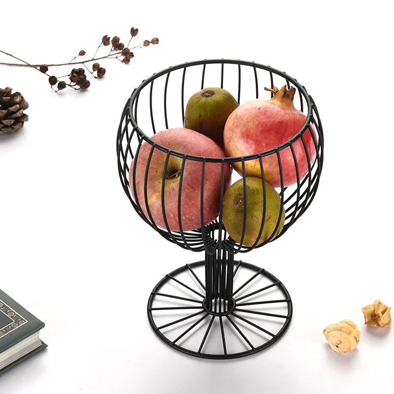 Скандинавские креативные кованые бокалы для вина форма фруктов закрытый сеткой