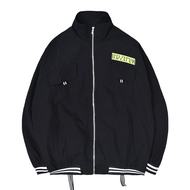 

Streetwear Jackets Men Spring Autumn New Fashion Harajuku Hip Hop Style Multiple Pockets Pattern Printed Cargo Coats Veste Homme