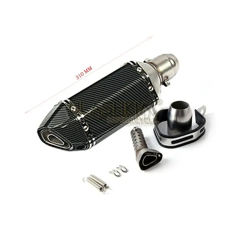 

Universal Motorcycle Carbon Fiber Face yoshimura Exhaust Muffler Escape Slip On For Most Motorbike
