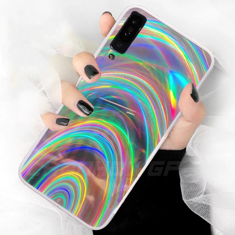 Роскошный чехол с зеркальной поверхностью для телефона Samsung Galaxy S8 S9 S10 A70 A50 A30 A10 A6 A7