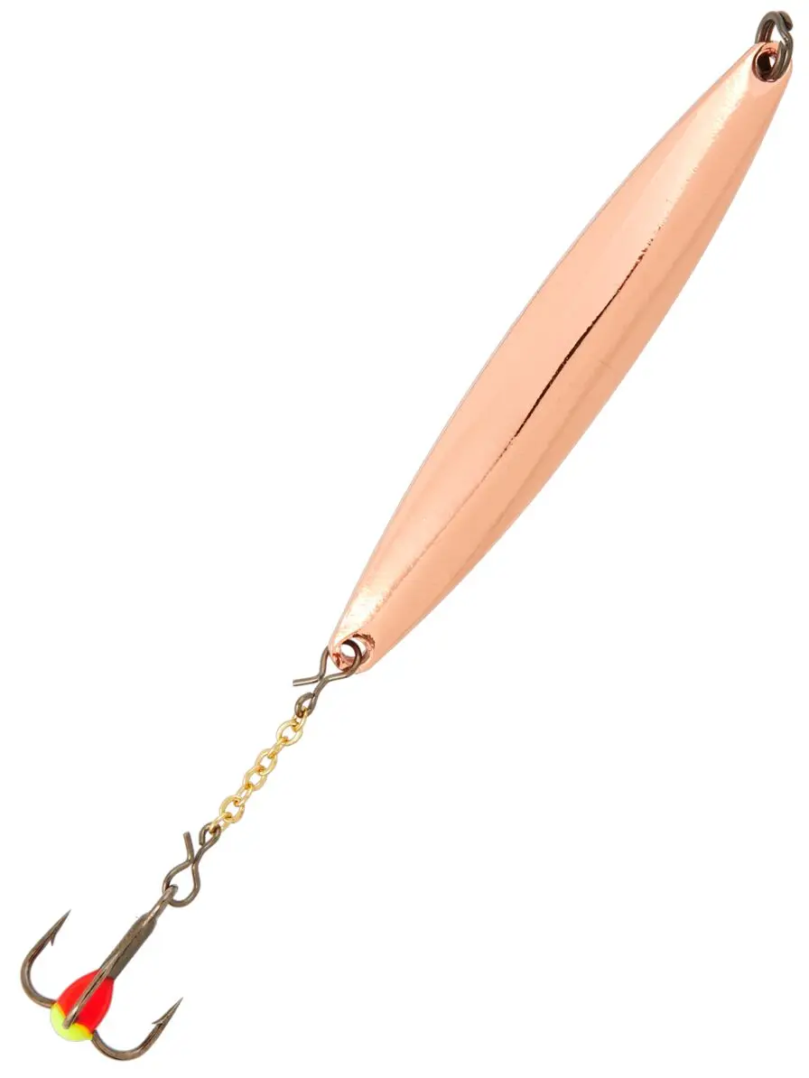 Блесна вертикал. зим. Lucky John NAIL BLADE с цеп. и тр. 45MM C блистер | Спорт развлечения