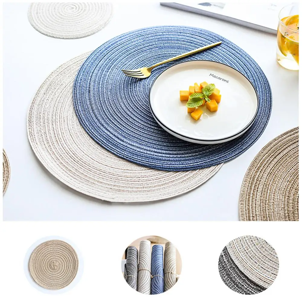 Европейский круглый Настольный коврик Нескользящие подставки для напитков