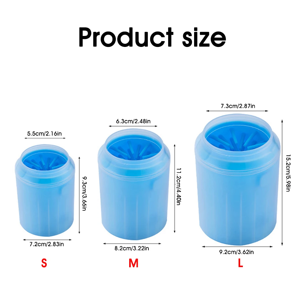 

Dogs and Cats Foot Washer Silica Gel Automatic Rotation Cleaning Supplies Beauty Care Travel Out Claw Washing Artifact