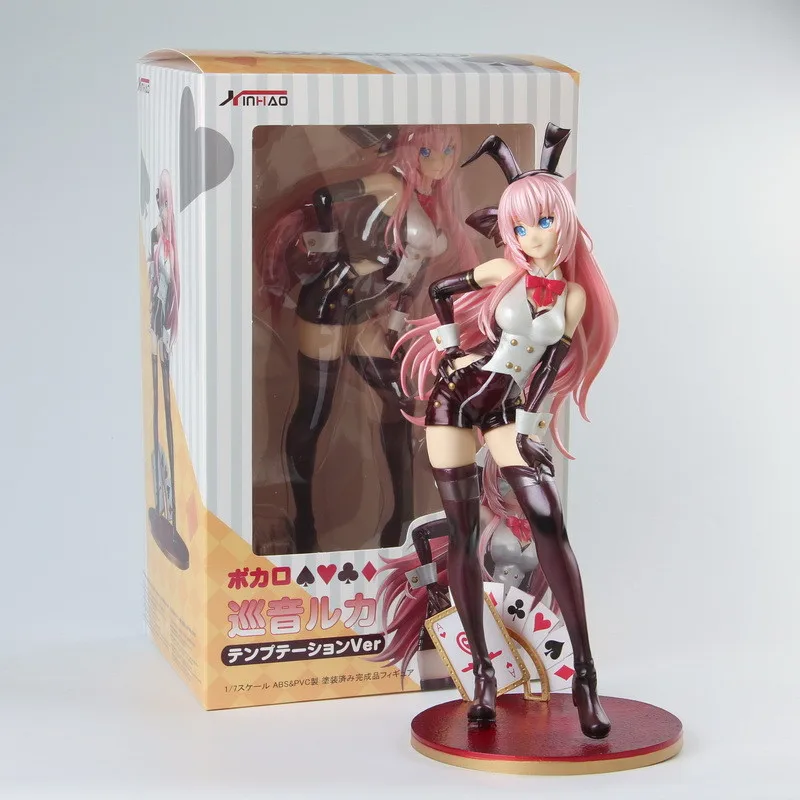 

Bandai 26 см аниме модель Мику Hatsune, патруль, люка, вокалоидные куклы певицы, сексуальная модель, игральные карты, японская фигурка унисекс