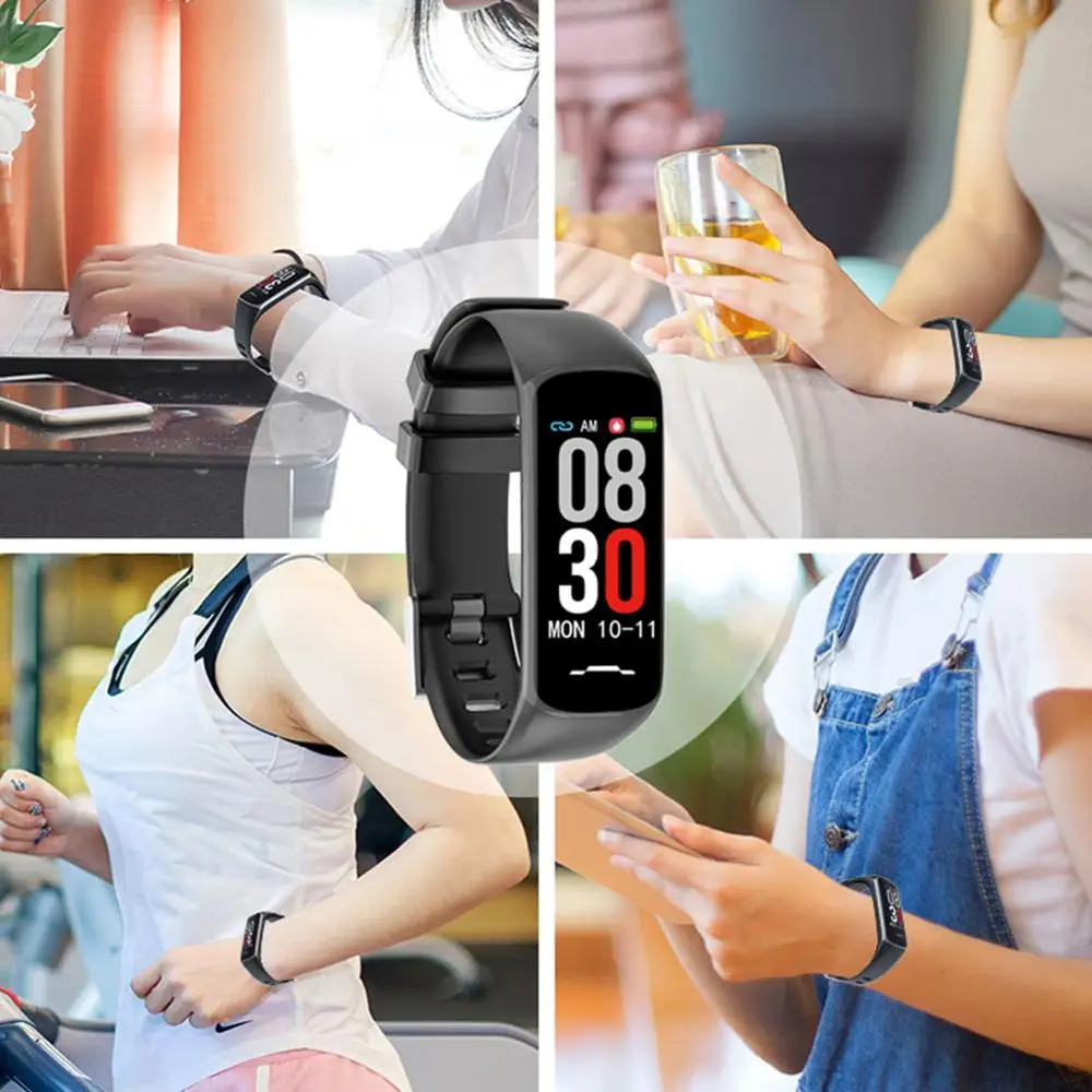 

B2Smart Watch Color Heart Rate Blood Pressure Fitness Tracker Watch for Android IOS Men and Women Sports Smart wristband